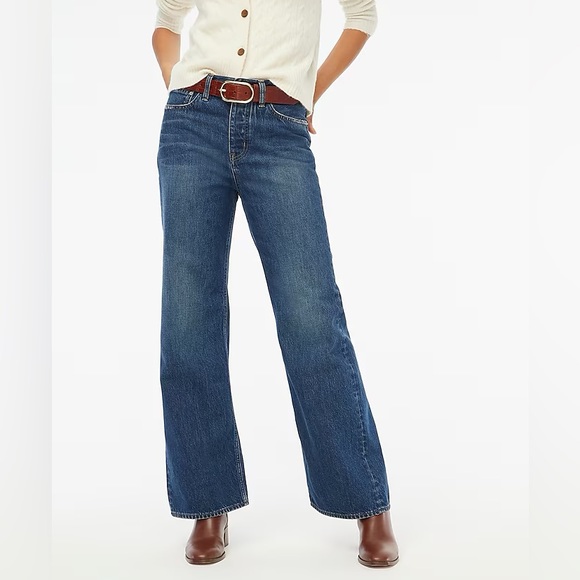 J. Crew Denim - J. Crew Medium Blue Wide-Leg Jeans